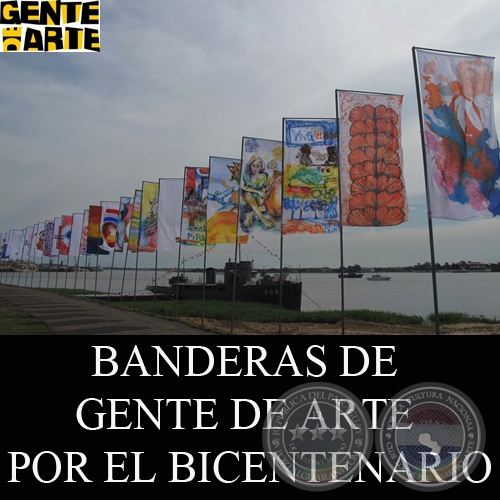 BANDERAS DE GENTE DE ARTE POR EL BICENTENARIO, MAYO 2011